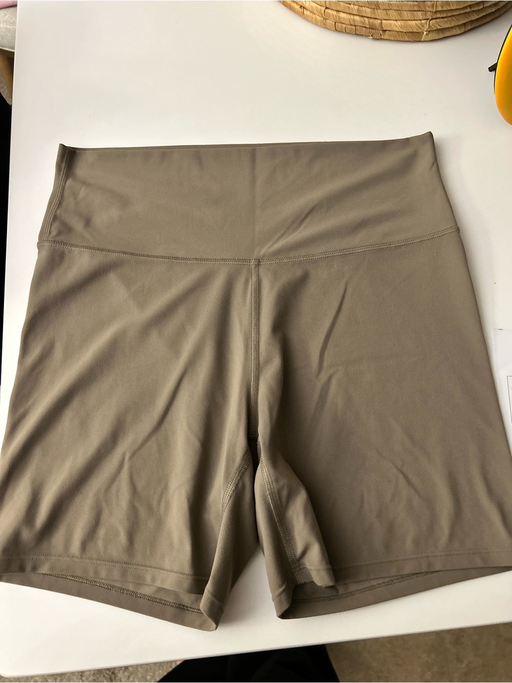 All in Motion Women’s biker Shorts set in Taupe